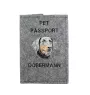 Dobermann, Dobermann Pinscher I - Porte passeport pour chien, porte document, cadeau pour le voyageur de la marque Art-Dog