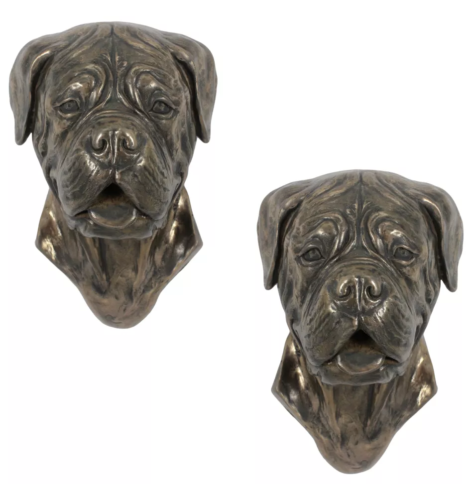 Dogue de Bordeaux, French Mastiff, Bordeauxdog - Dog statue, hanging bust, unique decoration for dog lover by Art-Dog brand