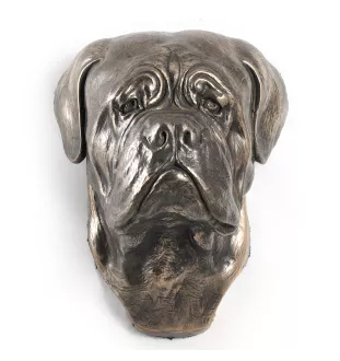 Dogue de Bordeaux, French Mastiff, Bordeauxdog I - Dog statue, hanging bust, unique decoration for dog lover by Art-Dog brand