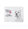 Dogo Argentino - mouse pad with print, personalized dog-themed mouse pad, unique gadget for an office worker by Art-Dog brand