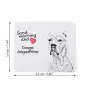 Argentinische Dogge, Dogo Argentino - Mauspad mit Druck, personalisiertes Mauspad mit Hund, einzigartiges Gadget für Büroangestellte von Art-Dog.