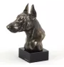 Dobermann, Doberman Pinscher, Dobie I - Dog statue, bust on stone base, sculpture, trophy for dog show by Art-Dog brand