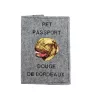 Dogue de Bordeaux - Porte passeport pour chien, porte document, cadeau pour le voyageur de la marque Art-Dog
