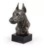 Dobermann I - Hundestatue, Büste auf Steinsockel, Skulptur, Trophäe für Hundeausstellung der Marke Art-Dog