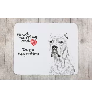 Dog argentyński podkładka pod mysz z psem Art-Dog