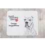 Dogo Argentino - mouse pad with print, personalized dog-themed mouse pad, unique gadget for an office worker by Art-Dog brand