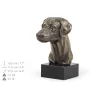 Dobermann II - Hundestatue, Büste auf Steinsockel, Skulptur, Trophäe für Hundeausstellung der Marke Art-Dog