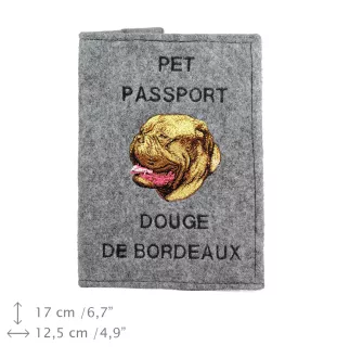 Dogue de Bordeaux - Porte passeport pour chien, porte document, cadeau pour le voyageur de la marque Art-Dog