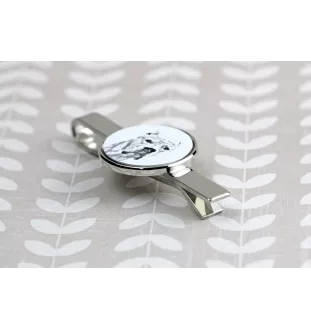 Dogo Argentino - tie clip with a dog, personalized tie clip, a unique gift for a man from the Art-Dog brand