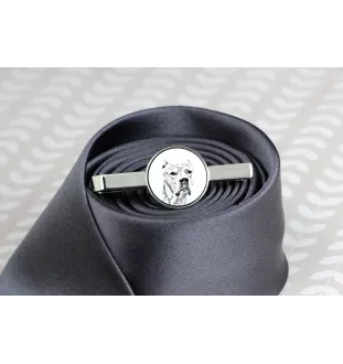 Dogue argentin, Dogo argentino - épingle à cravate avec chien, pince à cravate personnalisée, cadeau unique pour homme de la marque Art-Dog