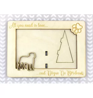 Dog z Bordeaux ramka na zdjęcie ze sklejki Art-Dog