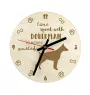 Dobermann, Dobermann Pinscher - horloge avec chien, horloge en bois avec gravure, horloge personnalisée par Art-Dog