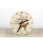 Dobermann - Uhr mit Hund, Holzuhr mit Gravur, personalisierte Uhr von Art-Dog