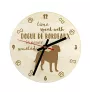 Bordeauxdogge, Dogue de Bordeaux - Uhr mit Hund, Holzuhr mit Gravur, personalisierte Uhr von Art-Dog