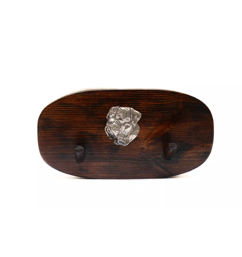 Dogue de Bordeaux, French Mastiff, Bordeauxdog I - accessory rack, dog medal rack, key hooks by Art-Dog