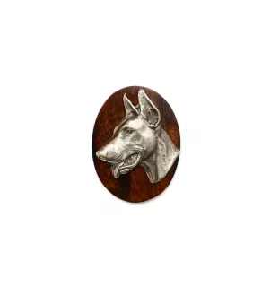 Dobermann III - Hundeausstellungsbrosche, Startnummernclip, Hundeanstecker von Art-Dog