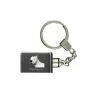 Dogo Argentino - Crystal key ring with dog photo, illuminated key ring, unique gift by Art-Dog brand