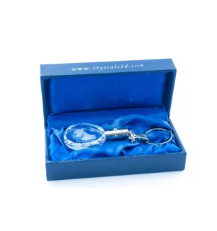 Dogo Argentino - pendant with a photo of a dog, crystal key ring in a gift box, a unique gift by Art-Dog