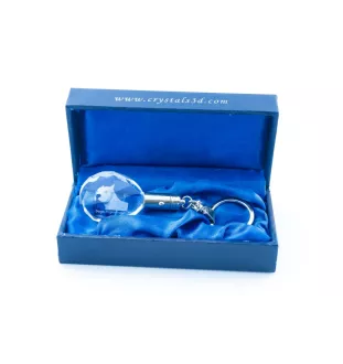 Dogo Argentino - pendant with a photo of a dog, crystal key ring in a gift box, a unique gift by Art-Dog