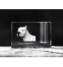 Argentinische Dogge, Dogo Argentino - Stifthalter, Kristallorganizer mit Hundefoto, einzigartige Schreibtischdekoration der Marke Art-Dog