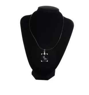 Dogo Argentino - Crystal dog pendant, photo necklace, unique jewellery by Art-Dog