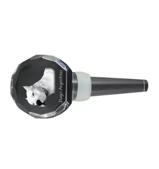 Dogue argentin, Dogo argentino - Bouchon de bouteille en cristal, bouchon de vin unique avec photo, cadeau personnalisé pour sommelier par la marque Art-Dog