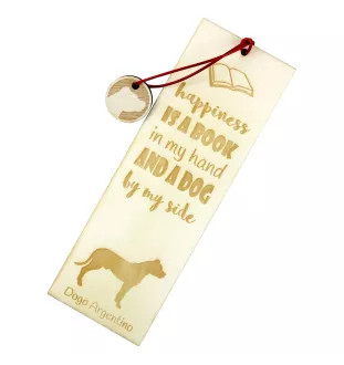 Argentinische Dogge, Dogo Argentino - Lesezeichen mit Hund, personalisiertes Lesezeichen, Hundeaccessoire für Leser der Marke Art-Dog