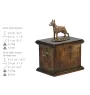 Dobermann, Dobermann Pinscher I - une urne pour les cendres d'un chien, une urne avec une statuette, une urne élégante de style classique de la marque Art-Dog