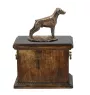Dobermann II eine Urne für die Asche des Hundes, eine Urne mit einer Statue, eine elegante Urne im klassischen Stil der Marke Art-Dog
