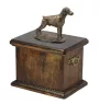 Dobermann, Doberman Pinscher, Dobie II - urn for the ashes of a dog, urn with a statuette, elegant urn in the classic style of the Art-Dog brand