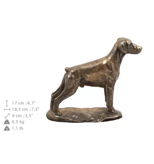 Dobermann II eine Urne für die Asche des Hundes, eine Urne mit einer Statue, eine elegante Urne im klassischen Stil der Marke Art-Dog