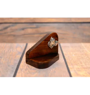 Dogo Argentino - wooden candle holder with a dog, tealight holder, a memorial place for a dog by Art-Dog brand