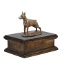 Dobermann I - Hund Ascheurne, klassische Urne mit Statue, elegante Urne mit Hund von der Marke Art-Dog