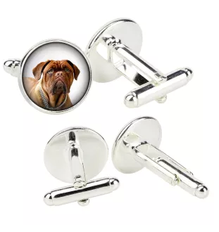 Bordeauxdogge, Dogue de Bordeaux - Manschettenknöpfe in einer Schachtel, handgefertigter Schmuck, Produkt der Marke Art-Dog