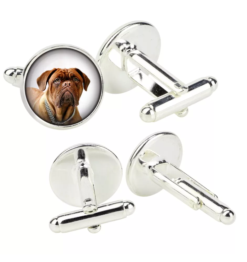 Bordeauxdogge, Dogue de Bordeaux - Manschettenknöpfe in einer Schachtel, handgefertigter Schmuck, Produkt der Marke Art-Dog