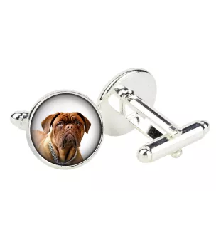Bordeauxdogge, Dogue de Bordeaux - Manschettenknöpfe in einer Schachtel, handgefertigter Schmuck, Produkt der Marke Art-Dog