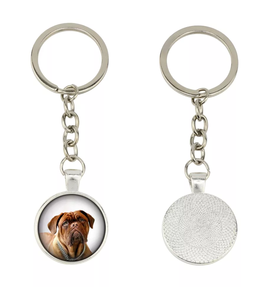 Dog z Bordeaux brelok w pudełku ze zdjęciem Art-Dog