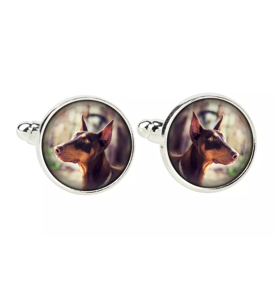 Dobermann, Doberman Pinscher, Dobie - cufflinks, a shirt accessory, a shirt pendant from the Art-Dog brand