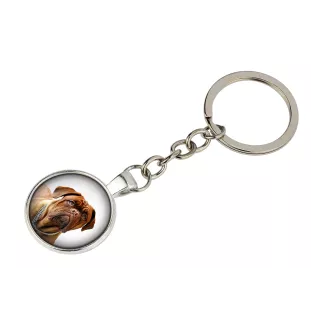 Dogue de Bordeaux, French Mastiff, Bordeauxdog - keychain in a box, own photo, keychain pendant from Art-Dog brand