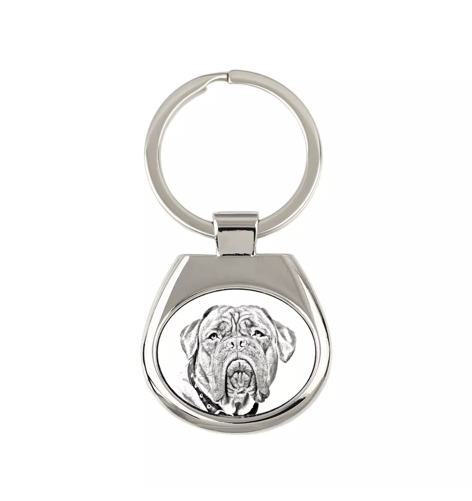 Bordeauxdogge, Dogue de Bordeaux - Schlüsselanhänger mit Hund, Anhänger mit Aufdruck, personalisierter Anhänger der Marke Art-Dog