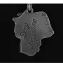 Dogo Argentino - necklace with a dog, dog pendant on a silver chain, unique jewelry from the Art-Dog brand