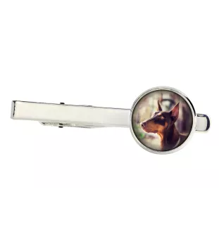 Dobermann, Doberman Pinscher, Dobie - tie clip, ornament, jewelry for an evening outfit by Art-Dog