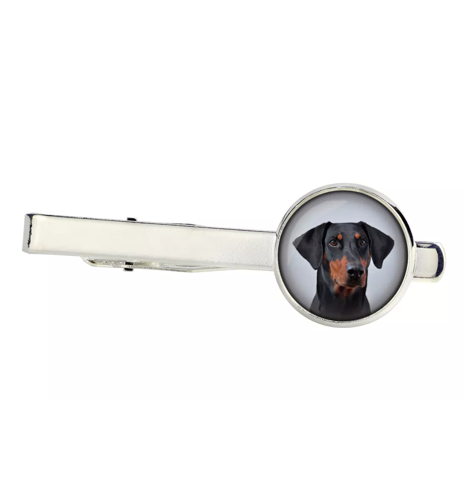 Dobermann, Doberman Pinscher, Dobie II - tie clip, ornament, jewelry for an evening outfit by Art-Dog