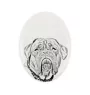 Dogue de Bordeaux - une plaque commémorative avec une photo de chien, une plaque funéraire avec une impression, une plaque ovale personnalisée de la marque Art-Dog