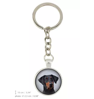 Dobermann, Doberman Pinscher, Dobie II - keychain with your photo, key decoration, bag pendant from Art-Dog brand