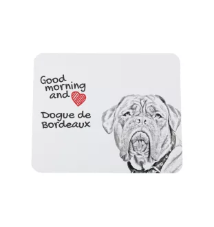 Dogue de Bordeaux, French Mastiff, Bordeauxdog - mouse pad with print, personalized dog-themed mouse pad, unique gadget for an office worker by Art-Dog brand