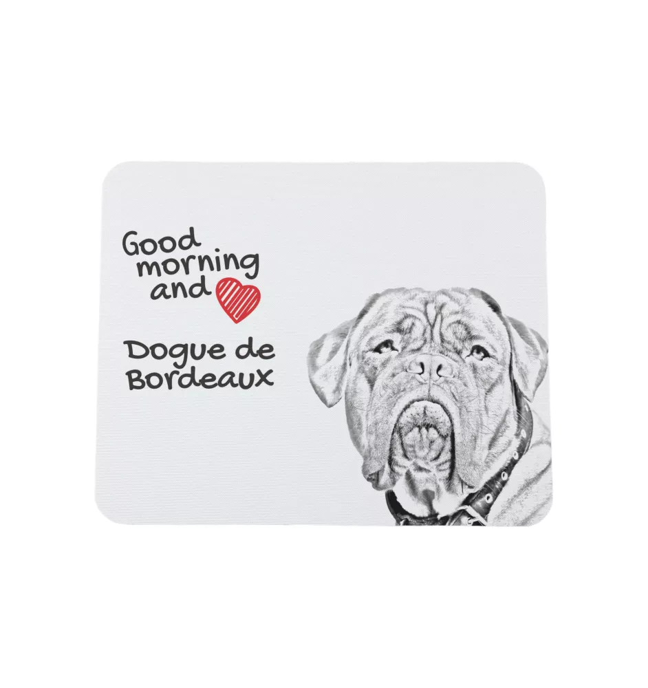 Dogue de Bordeaux, French Mastiff, Bordeauxdog - mouse pad with print, personalized dog-themed mouse pad, unique gadget for an office worker by Art-Dog brand