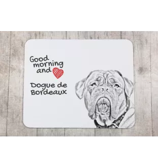 Dogue de Bordeaux - tapis de souris personnalisé avec impression, tapis de souris personnalisé avec chien, accessoire unique pour employé de bureau de la marque Art-Dog