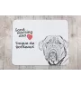 Dogue de Bordeaux, French Mastiff, Bordeauxdog - mouse pad with print, personalized dog-themed mouse pad, unique gadget for an office worker by Art-Dog brand