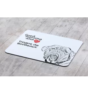 Dogue de Bordeaux - tapis de souris personnalisé avec impression, tapis de souris personnalisé avec chien, accessoire unique pour employé de bureau de la marque Art-Dog